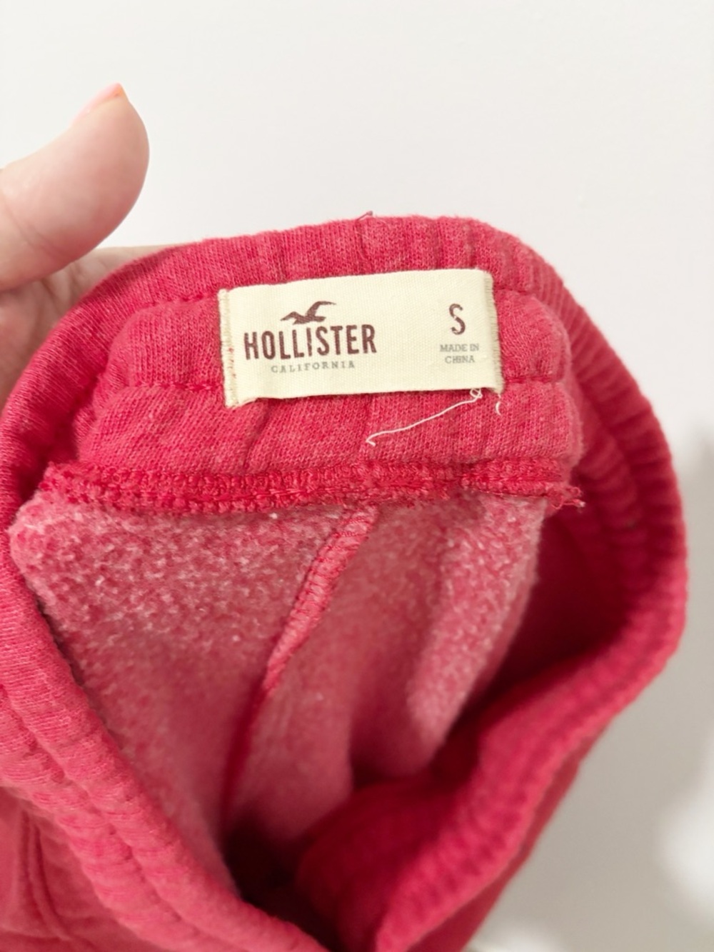 Hollister Drawstring Sweatpants Men's Bright Red Loungewear Preppy Athleisure - Picture 8 of 11